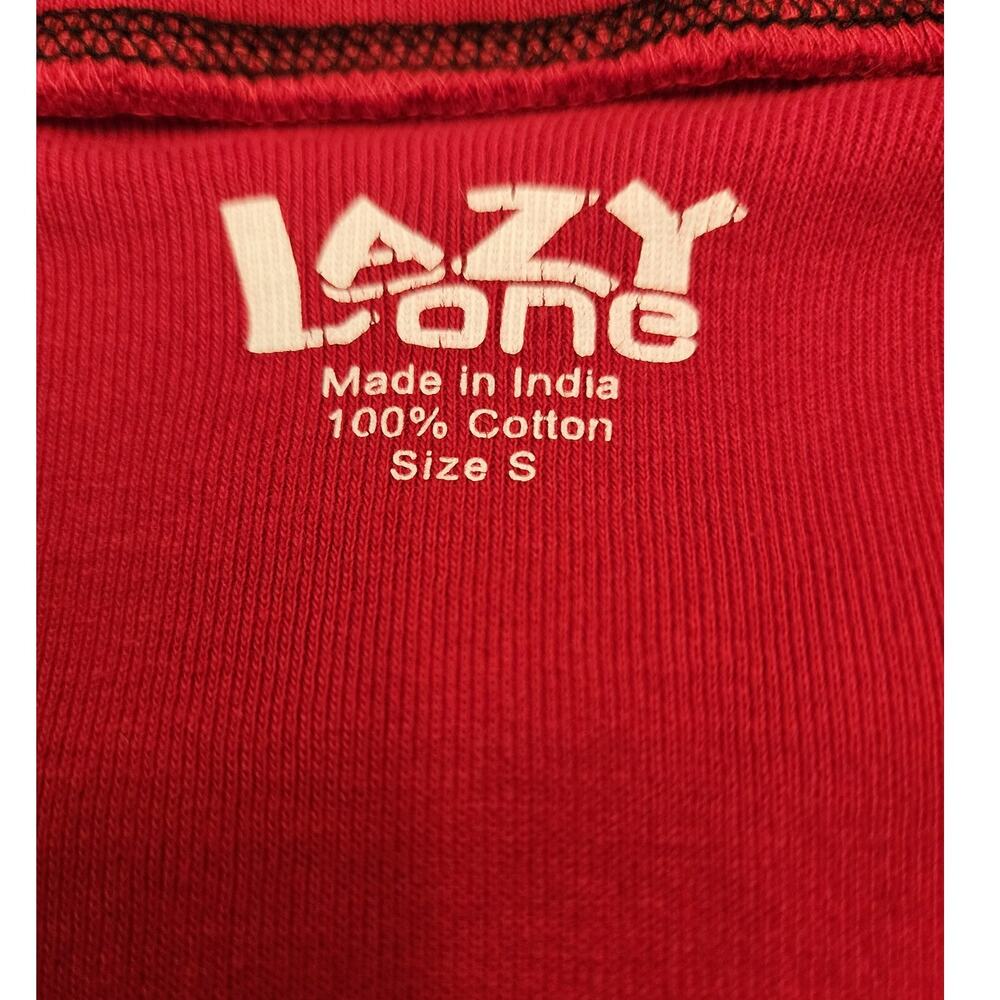 Lazy One Cherry Red Bear Bum Adult One Piece Sleepwear SZ Small Yellowstone - Picture 9 of 12